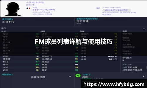 FM球员列表详解与使用技巧